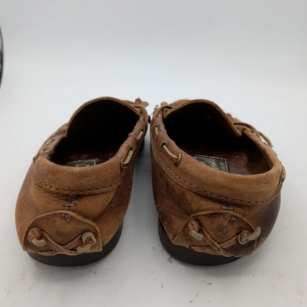 Polo Country Ralph Lauren Mens 9.5 Brown Leather Tassel Kiltie Moccasins USA